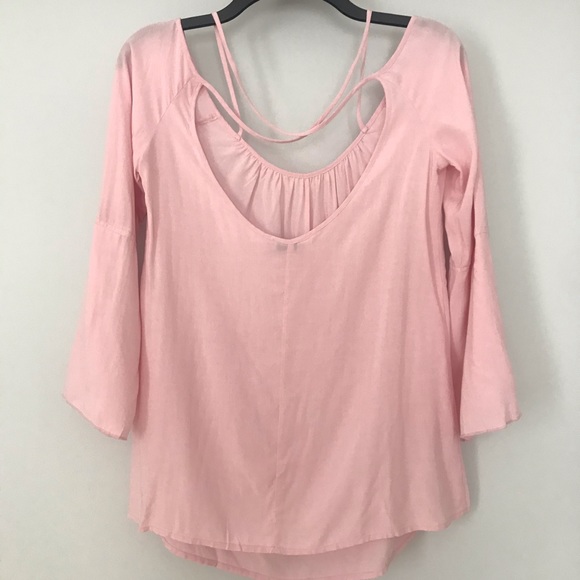 Pink off the shoulder Tobi top - Picture 6 of 8